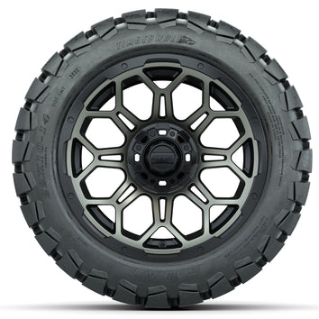 14" GTW Bravo Wheels with 22x10-14 GTW Timberwolf All-Terrain Tires (Set of 4)