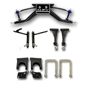 Madjax 6 inch A-Arm Lift Kit. Will fit Club Car DS Carts with Steel Dust Caps (Larger Spindle)