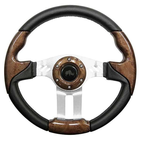 Rhox Aviator 5 Steering Wheel with Brushed Aluminum Spokes