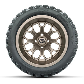 GTW Assault Matte Bronze 14 in Wheels with 23X10-R14 Nomad Steel Belt Radial All-Terrain Tires
