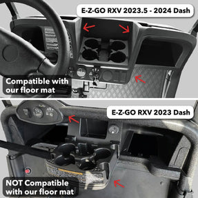 EZGO RXV Xtreme Floor Mats - Black/Green