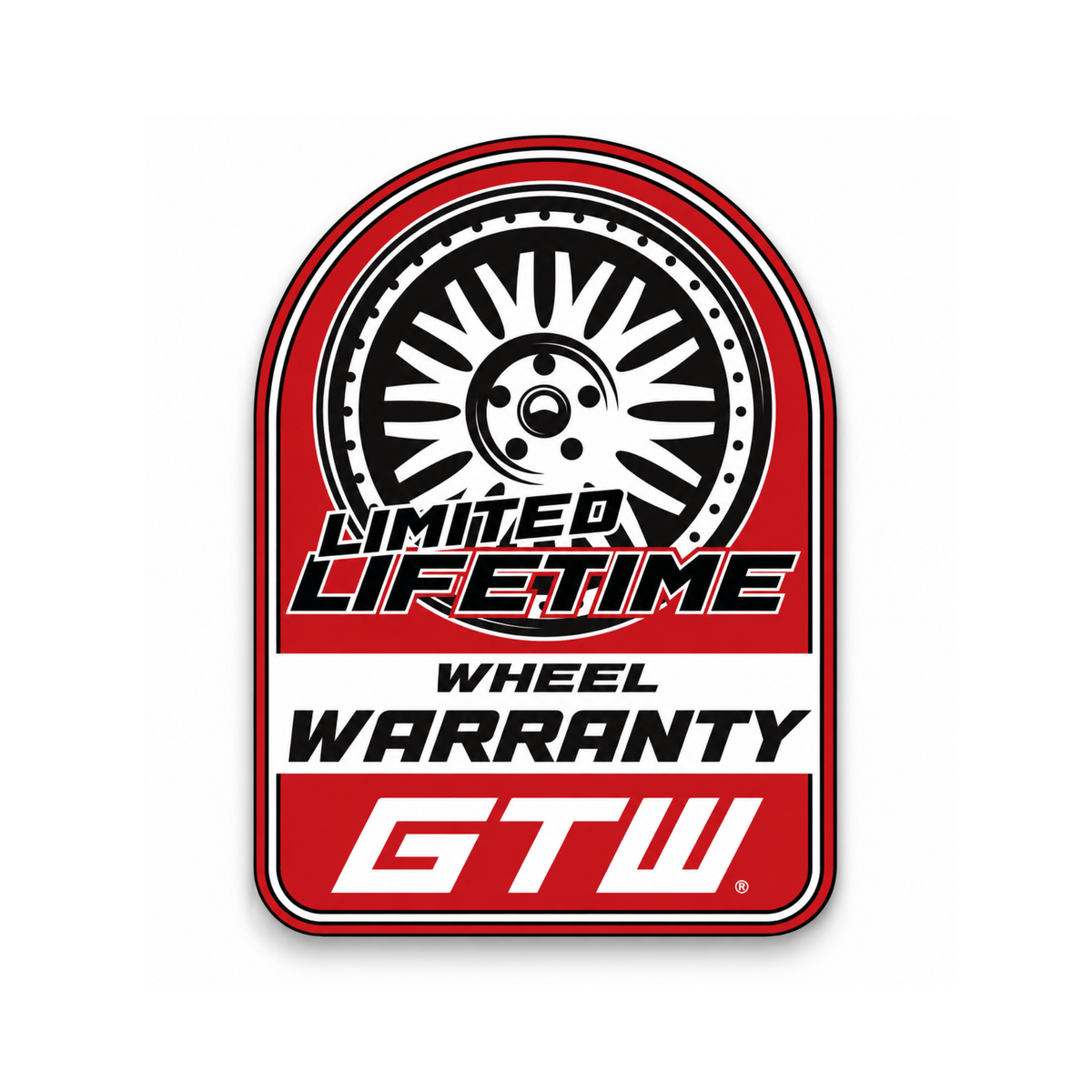 10x8 White Steel Wheel (3:5 Offset)