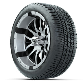 Set of (4) 14 in GTW Diesel Wheels with 205/30-14 Fusion Street Tires