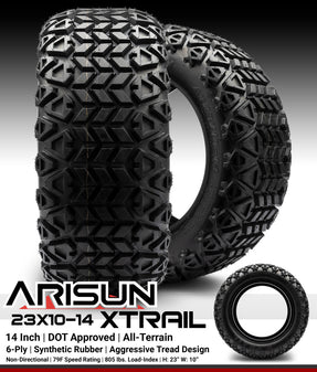Arisun X‐Trail Series All Terrain 23x10‐14 - Set of 4