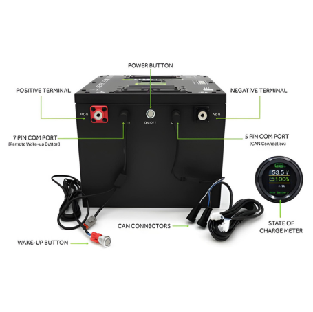 Eco Battery 70V - 105Ah GEN3 Lithium Battery Bundle - Choose Cart Model