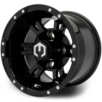 10" MODZ Ambush Glossy Black - Tire and Wheel Combo