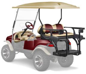 Doubletake Precedent Complete Black Golf Cart Refurbish Kit Phantom 8 Piece Upgrade Kit with MAX6 HELIX Rear Seat