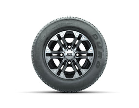 10” GTW Specter Black and Machined Wheels with 20” Duro Lo-Pro Street Tires – Set of 4