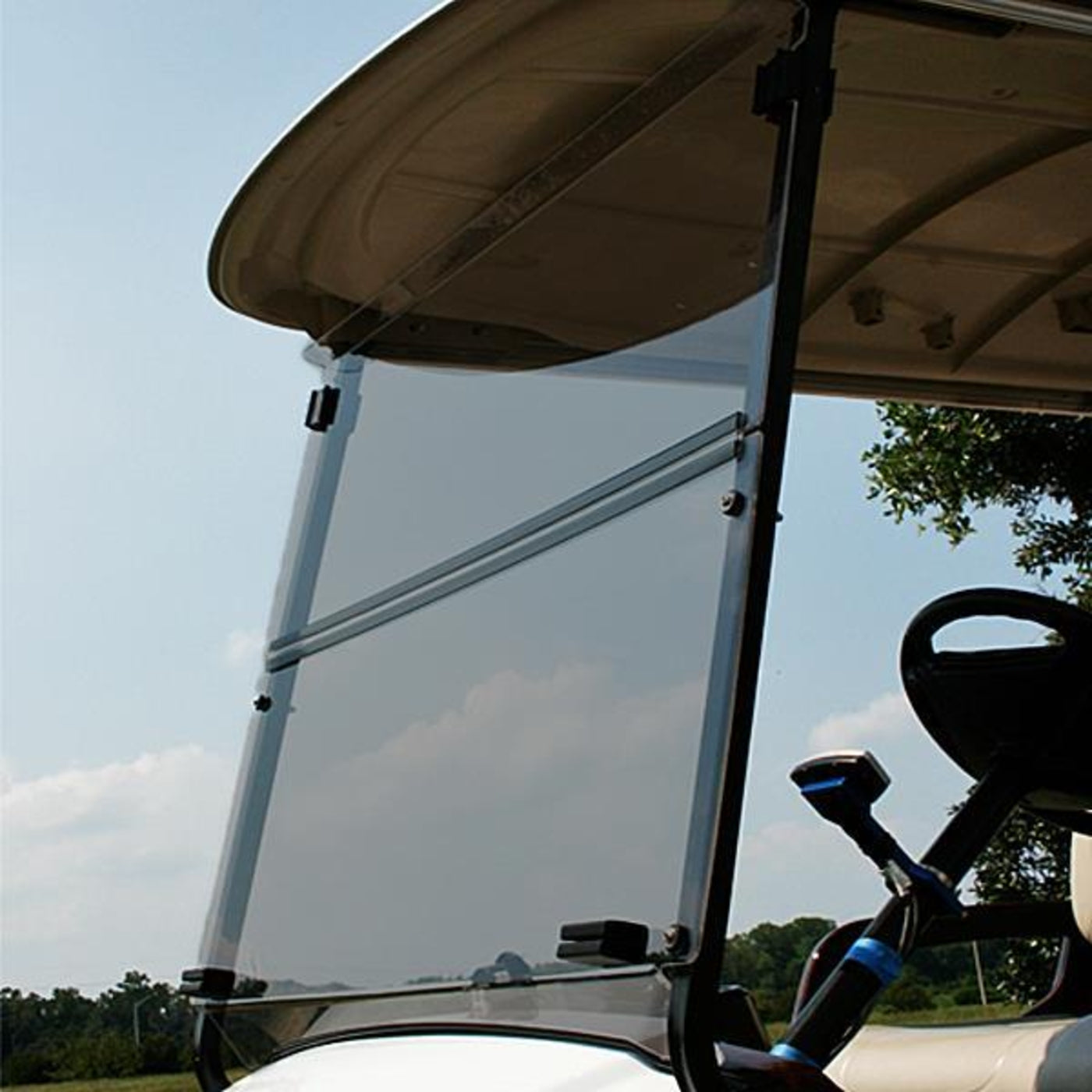 Yamaha Drive2 Red Dot Folding Windshield - Tinted