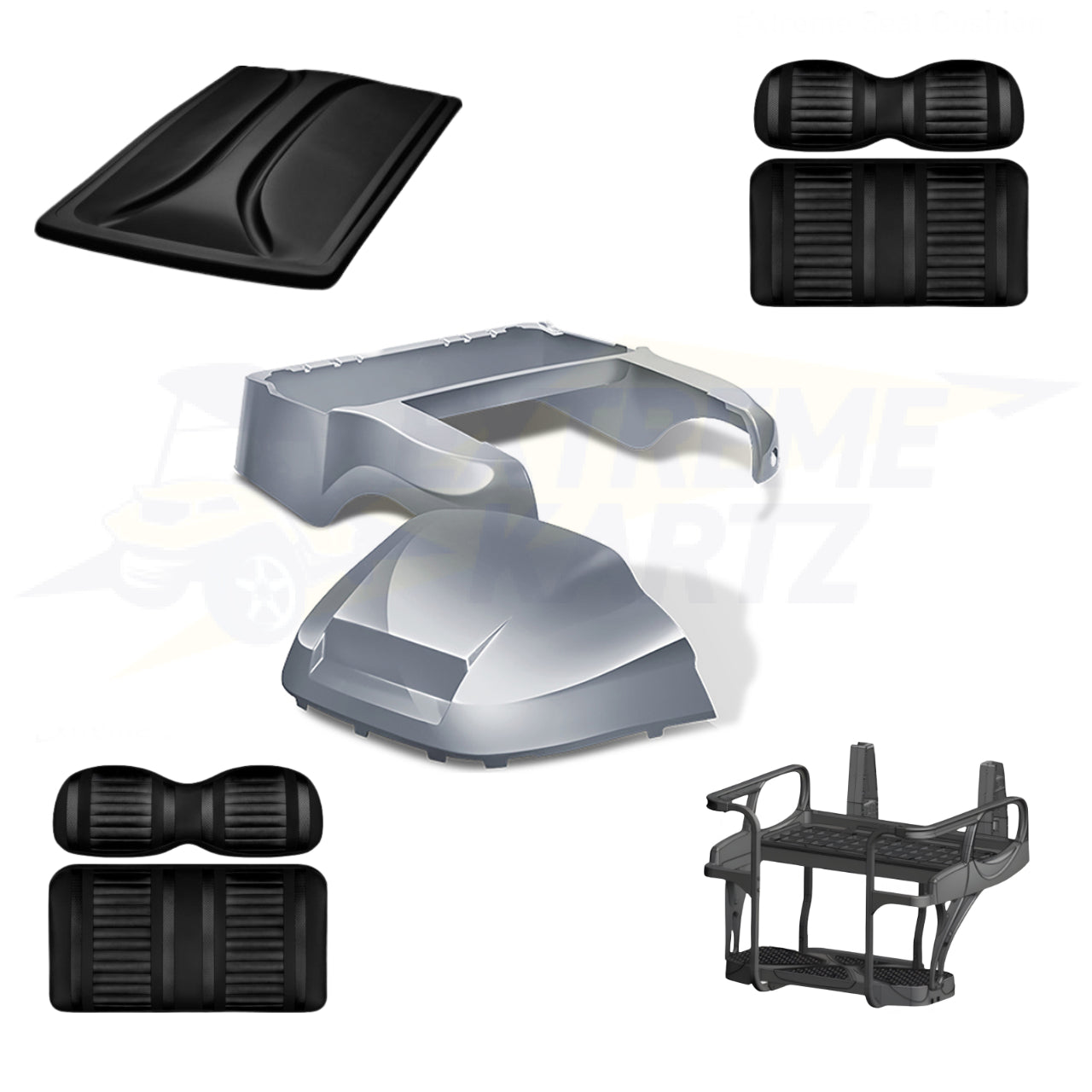 Club Car Precedent Factory Style 5pc Upgrade Kit - Silver