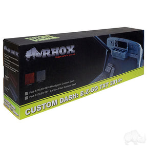 EZGO TXT Regal Burl Custom Dash Panel – Dark Woodgrain (2014+)