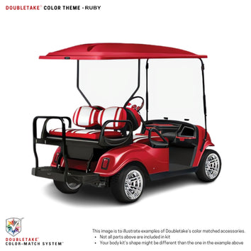 Doubletake Body Kit - Ruby
Doubletake Seat -White/Ruby
Doubletake 80" Top - Ruby
Doubletake Rear Seat Kit - Max5 (without cupholder)