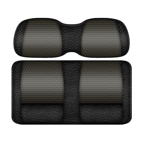DoubleTake Two Tone Rear Seat Cushion Set - Veranda Edition - Black