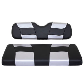 Blk Carb/Silv Carb Riptide Two-Tone Rear Seat Cushion Set