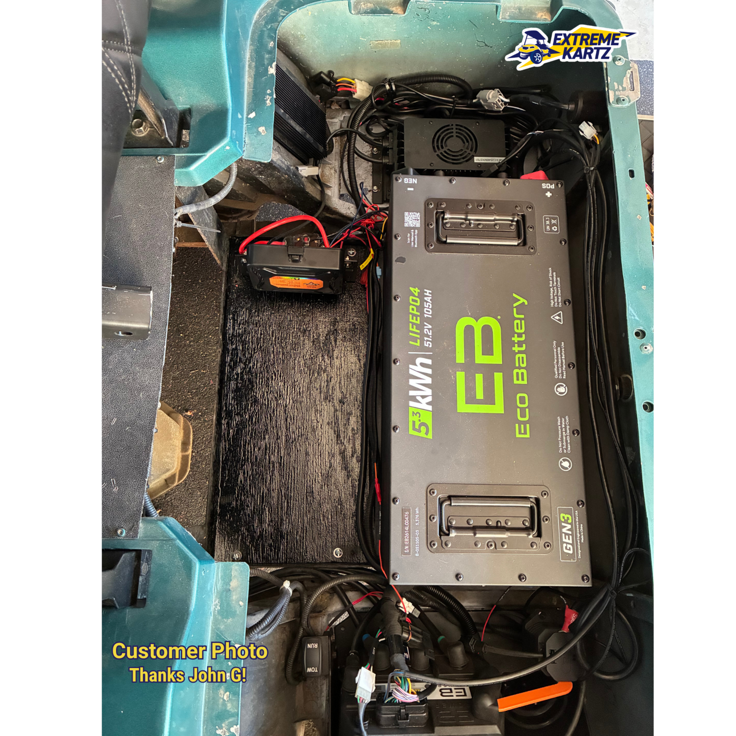 Eco Battery 48V 105Ah Skinny Bundle – EZGO TXT or Express