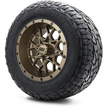 12" MODZ Vortex Matte Bronze - Tire and Wheel Combo