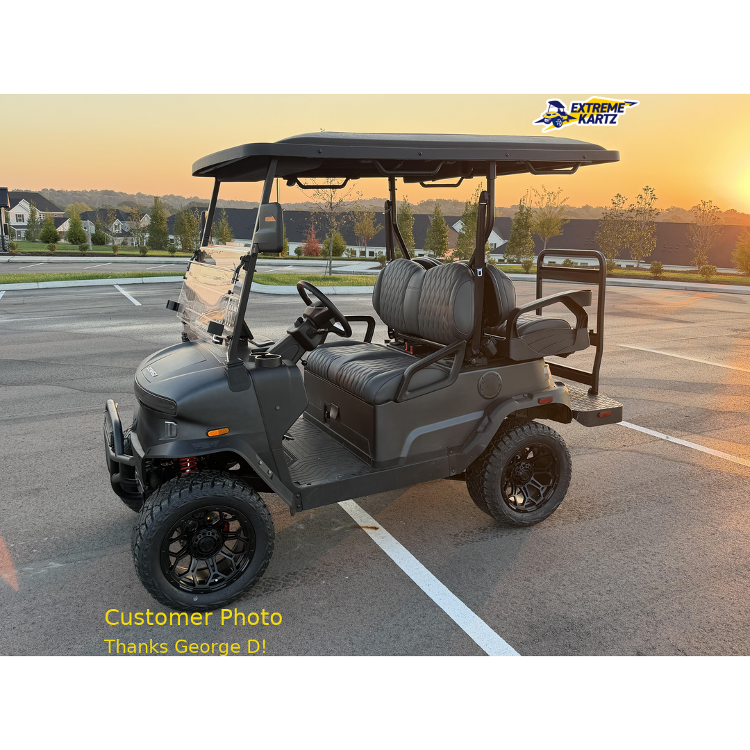 GTW Bravo Matte Black 14 in Wheels with 23x10.00-R14 Maverick All-Terrain Tires