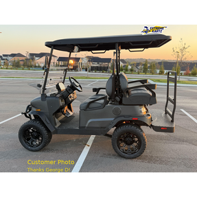 GTW Bravo Matte Black 14 in Wheels with 23x10.00-R14 Maverick All-Terrain Tires