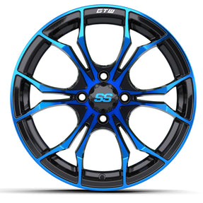 15? GTW® Spyder Wheel Black with Blue