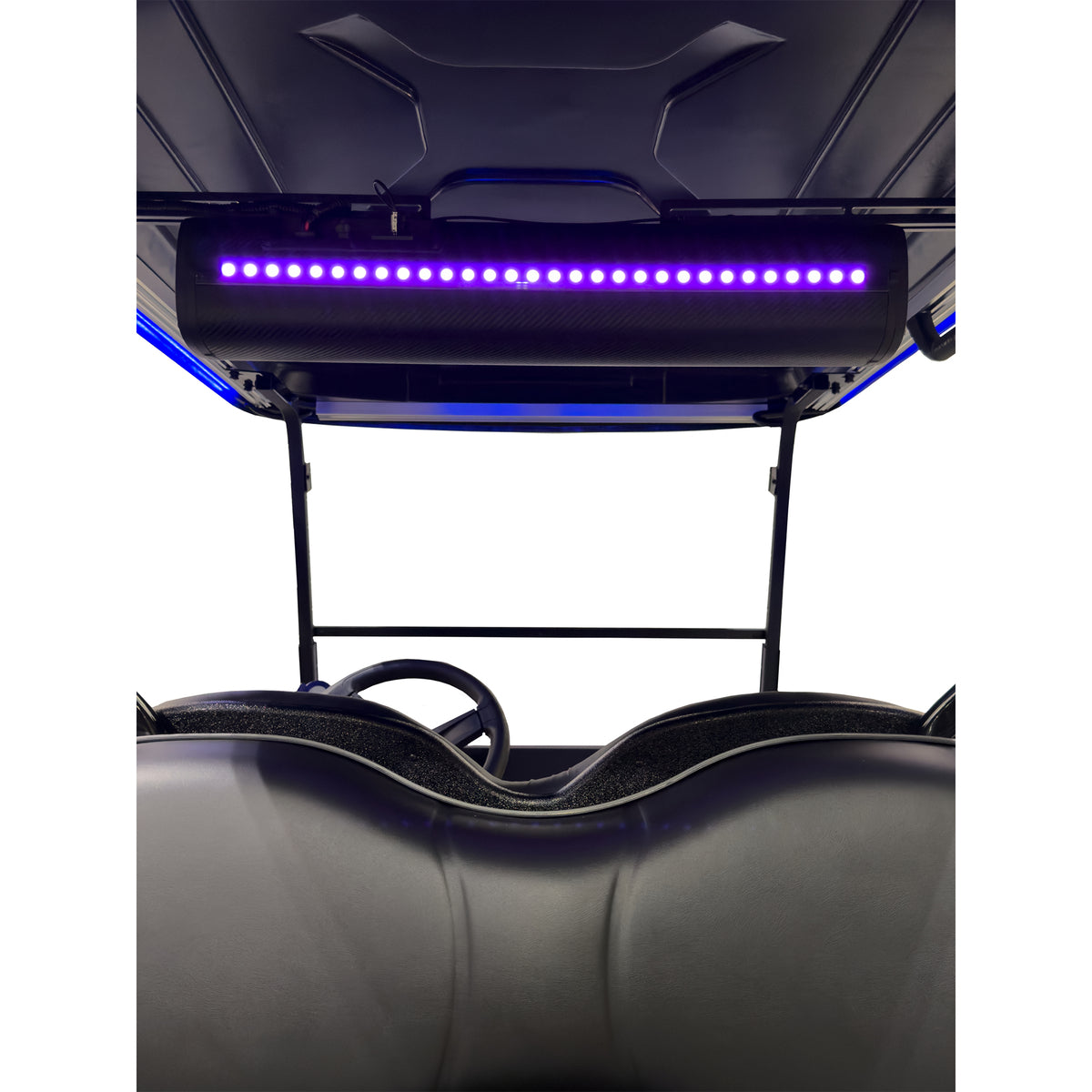 MadJax golf cart soundbar bundle with dynamic RGB lighting