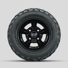 GTW Godfather Black 10 in Wheels with 18x9.50-10 Rogue All Terrain Tires Full Set