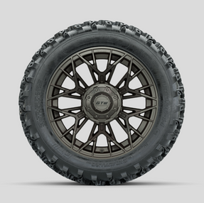 GTW Stellar Matte Bronze 14 in Wheels with 23x10.00-14 Rogue All Terrain Tires Full Set