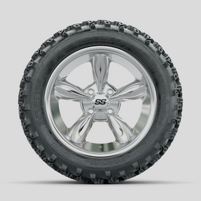 GTW Godfather Matte Grey 14 in Wheels with 23x10.00-14 Rogue All Terrain Tires Full Set