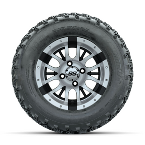 GTW Diesel Machined/Black 12 in Wheels with 23x10.00-12 Rogue All Terrain Tires Full Set