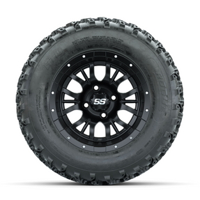 GTW Diesel Matte Black 12 in Wheels with 23x10.00-12 Rogue All Terrain Tires Full Set