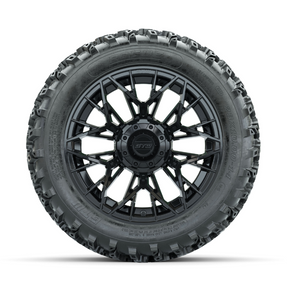 GTW Stellar Black 14 in Wheels with 23x10.00-14 Rogue All Terrain Tires Full Set