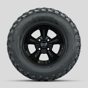 GTW Godfather Black 12 in Wheels with 23x10.00-12 Rogue All Terrain Tires Full Set