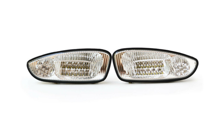 LED Clear Factory Style Headlights with Bezels, E-Z-Go RXV