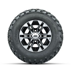 GTW Specter Machined/Black 10 in Wheels with 20x10.00-10 Rogue All Terrain Tires Full Set