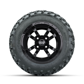 GTW Storm Trooper Black 10 in Wheels with 20x10.00-10 Rogue All Terrain Tires Full Set