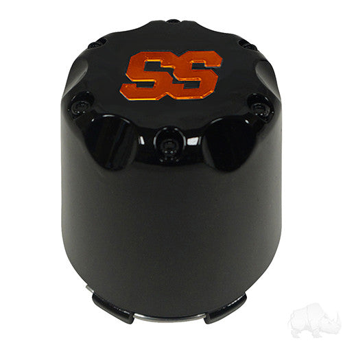 Center Cap, Black with Orange SS