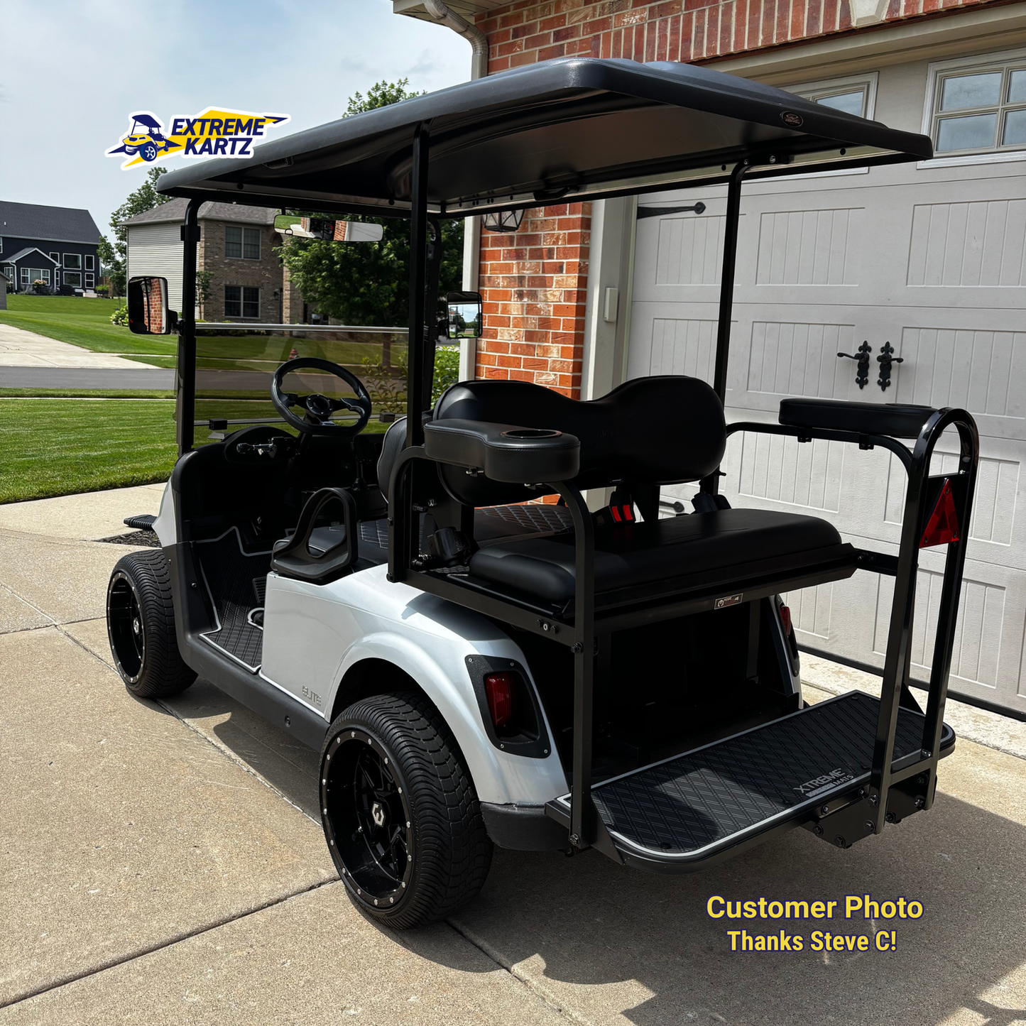DoubleTake 80" Extended Roof Top – Black / E-Z-Go RXV 08+