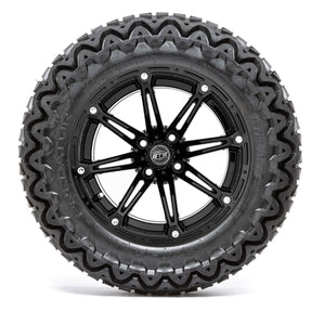 14 GTW Element Matte Black Wheels with 23 Predator A/T Tires Set of 4