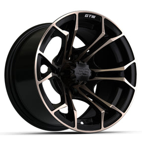12? GTW® Spyder Wheel Matte Black with Bronze