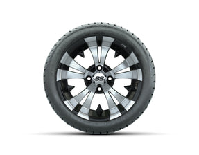 14 GTW Vampire Black and Machined Wheels with GTW Mamba Street Tires Set of 4
