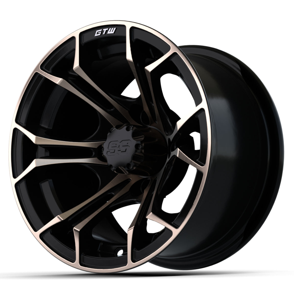 12? GTW® Spyder Wheel Matte Black with Bronze