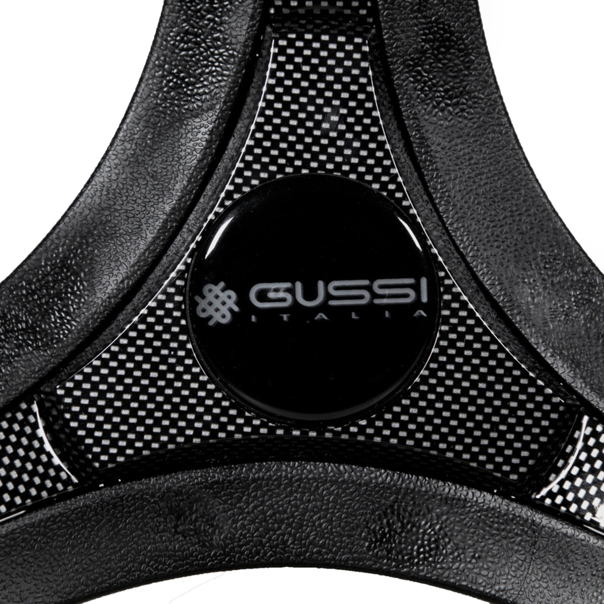 Gussi Italia® Brenta Black/Carbon Fiber Steering Wheel for E-Z-GO