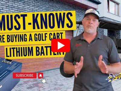 3 Must-Knows Before Buying a Golf Cart Lithium Battery