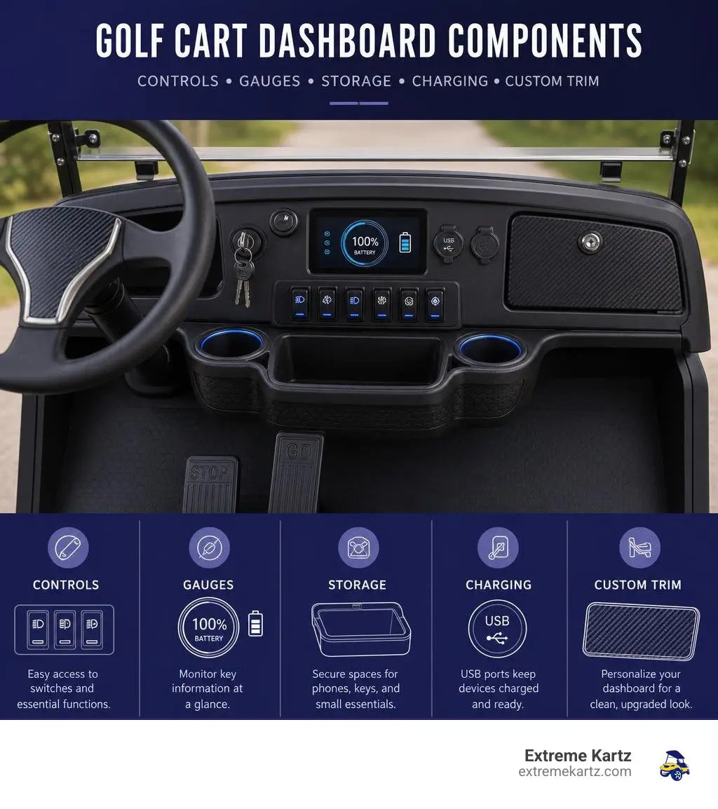 Detailed Guide to Golf Cart Dashboard Features and Options-Extreme Kartz