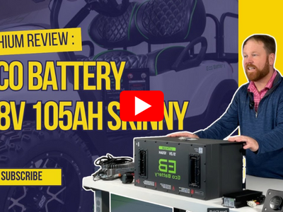 Eco Battery 48V 105Ah Skinny Bundle Review: Golf Cart Upgrade Made Easy!
