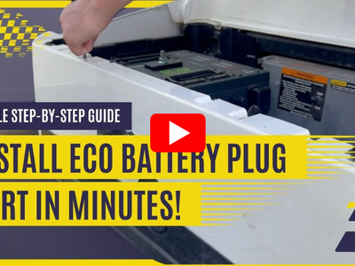 How to Install Eco Battery Plug Port on a Club Car Precedent?