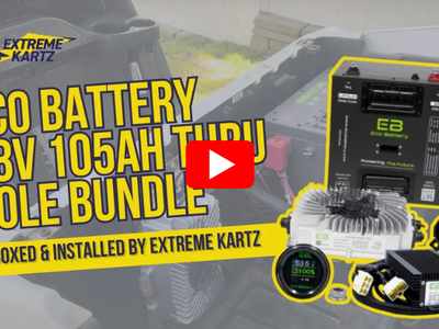 Eco Battery 48V 105Ah Thru Hole Installation: Unboxed & Installed
