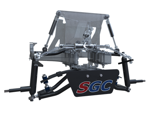 club car precedent lift kits – long-travel, front suspension, black arms
