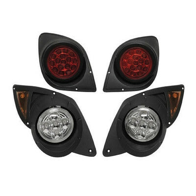 yamaha drive2 led light kits – black housing, amber signal, clear lens