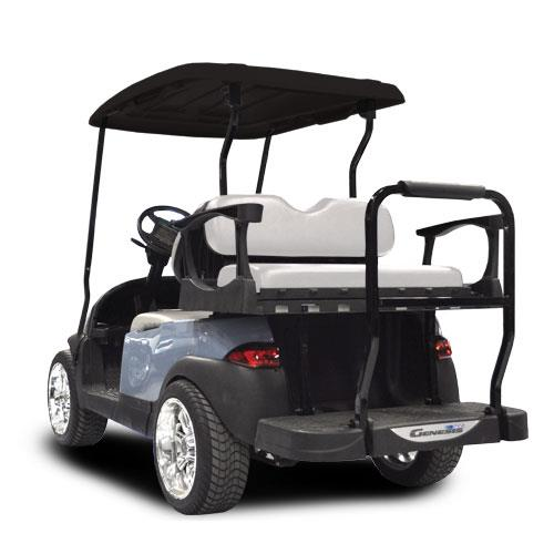 Madjax Genesis 300 with Standard White Aluminum Rear Flip Seat - Fits Club Car DS