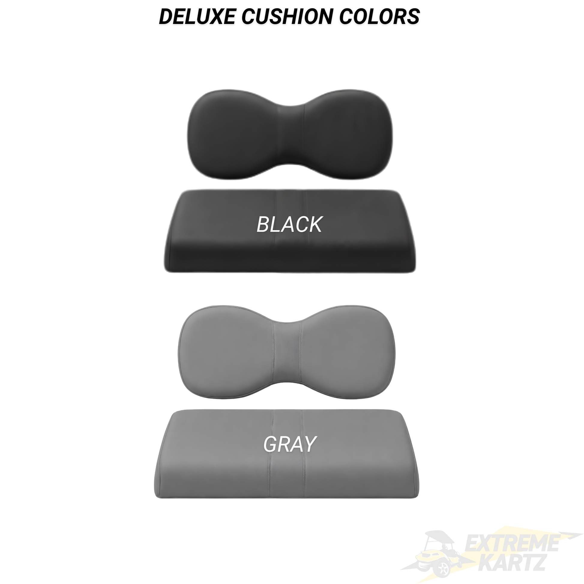 MadJax Genesis 250 Steel Rear Flip Seat Kits with Deluxe & Standard Cushions for Yamaha Drive G29 / Drive2